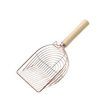 2024 Pet Poops Shovel Comfortable Grip Litter Shovel Cat Supples Surface Cat Scooper από ανοξείδωτο αυξημένο ατσάλι απορριμμάτων U1U8