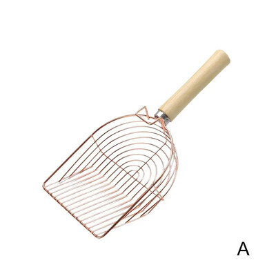 2024 Caca pentru animale de companie Lopata cu aderenta confortabila Lopata pentru asternut pentru pisici Suprafata pentru pisici Scooper pentru pisici Inoxidabil Litier sporit Otel U1U8