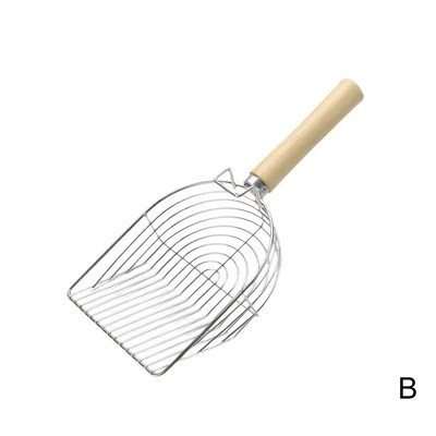 2024 Caca pentru animale de companie Lopata cu aderenta confortabila Lopata pentru asternut pentru pisici Suprafata pentru pisici Scooper pentru pisici Inoxidabil Litier sporit Otel U1U8