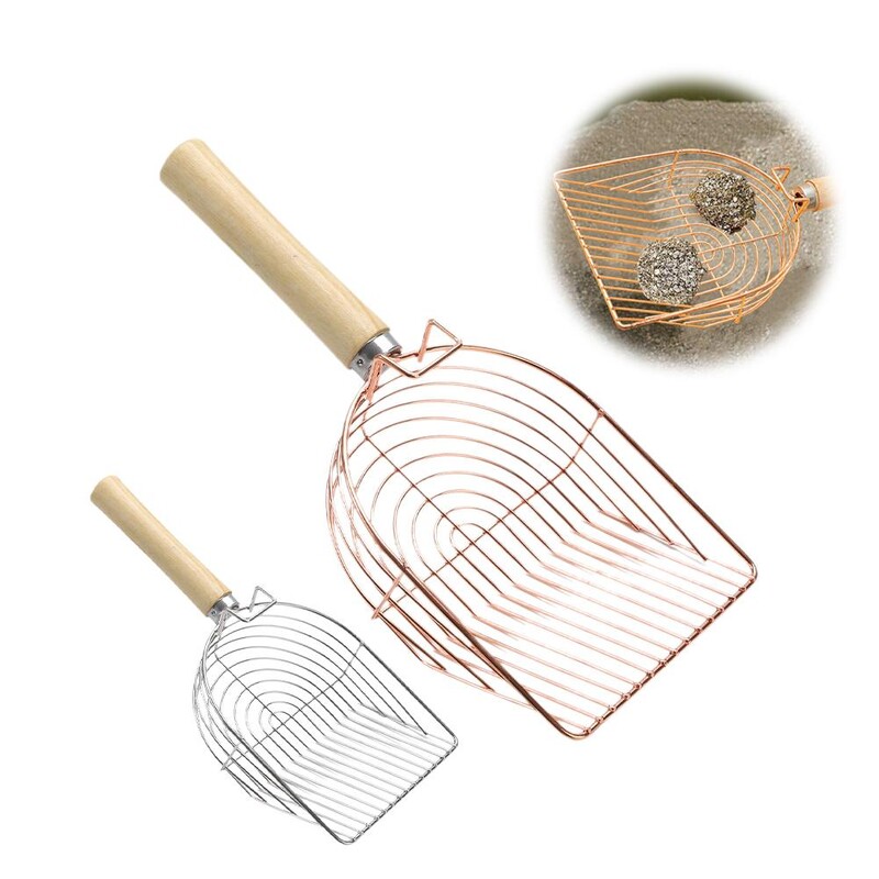 2024 Caca pentru animale de companie Lopata cu aderenta confortabila Lopata pentru asternut pentru pisici Suprafata pentru pisici Scooper pentru pisici Inoxidabil Litier sporit Otel U1U8