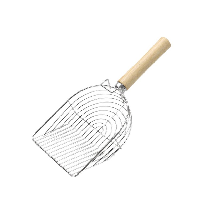 2024 Caca pentru animale de companie Lopata cu aderenta confortabila Lopata pentru asternut pentru pisici Suprafata pentru pisici Scooper pentru pisici Inoxidabil Litier sporit Otel U1U8