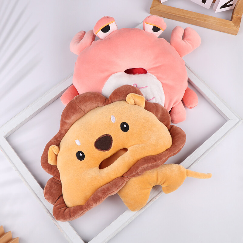 Miela animacinių filmų automobilių servetėlių dėžutė Kūrybiška trumpa pliušinė servetėlių dėžutė automobilio porankio sėdynės servetėlės automobilių papuošalų priedai