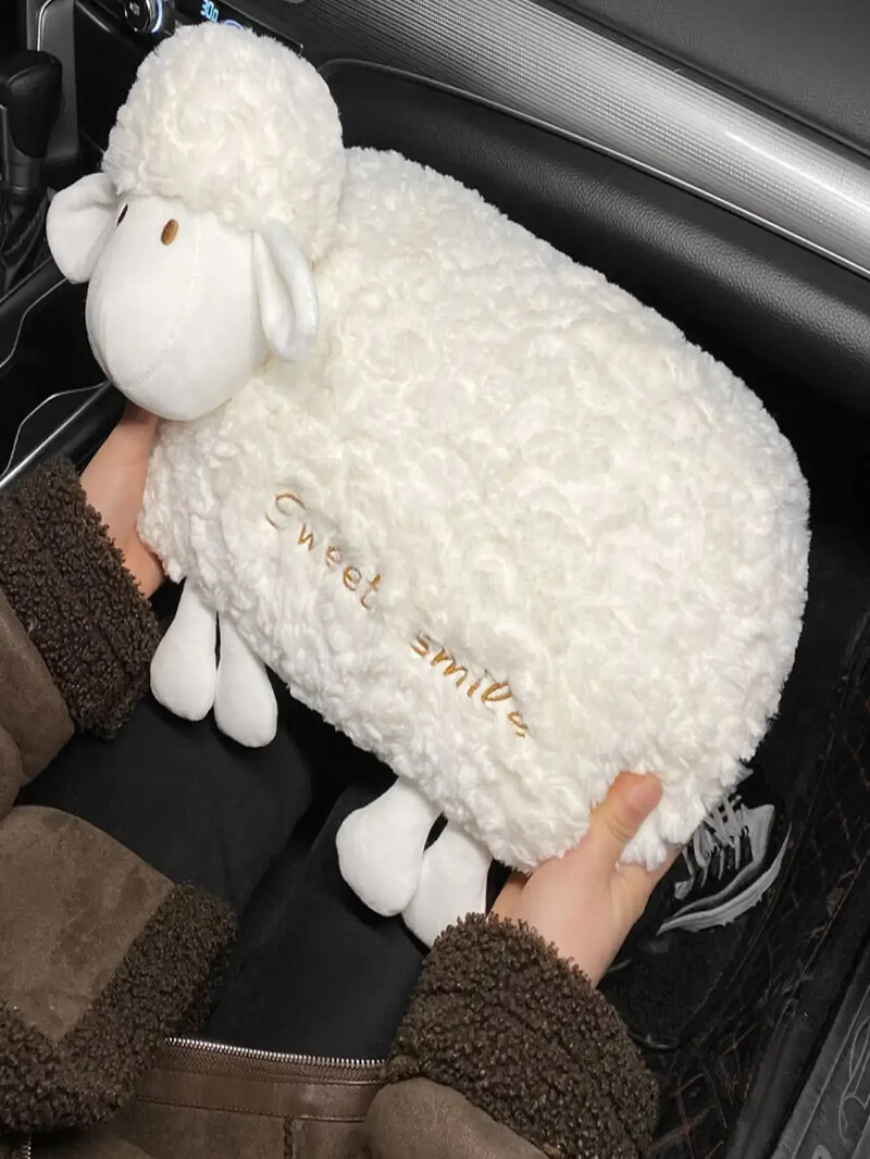 1 buc. cutie de șervețele pentru mașină. Cutie de mână drăguță pentru țesut de oaie, cutie de mână, cutie de carton de plus pentru femei.