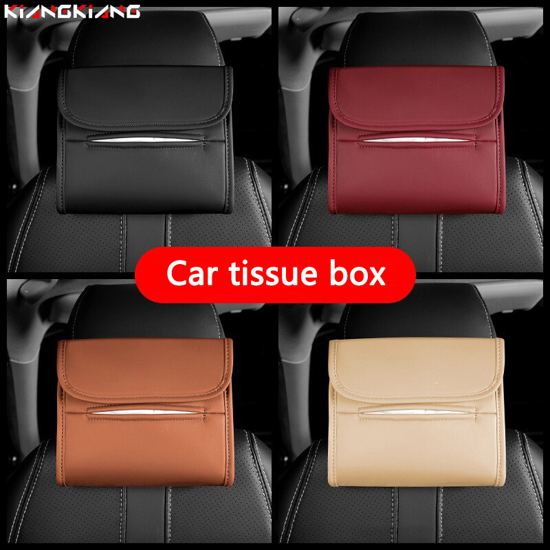 Nauja PU odinė automobilio audinio dėžutė, automobilio skydelis nuo saulės