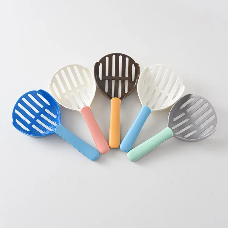 Lopata na mačacie stelivo, plastová lopatka na mačacie hovienka so základňou, nástroj na čistenie domácich zvierat, produkty na mačacie toalety, odolná lopata na čistenie mačacích debničiek