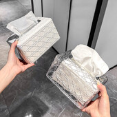 Нова кутия за кърпички с шарка от ратан Кутия за хартиени кърпи за всекидневна Настолна кутия за кърпички Кутия за кърпички за кола Кутия за тоалетна кърпичка