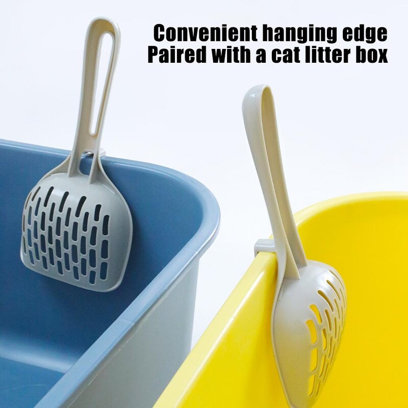 Cutitură pentru așternut pentru pisici Grilă scheletizată Lopă pentru așternut din plastic Litier pentru pisici Curățat pe toaletă Cutie de instrumente pentru animale de companie