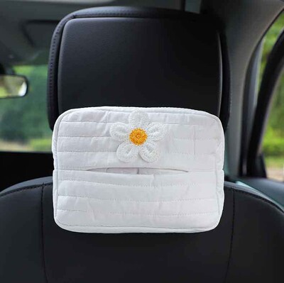 Animacinio audinio automobilinė servetėlių dėžutė Automobilio sėdynės atloše pakabinama popierinė dėžutė daugiafunkciniai automobilio salono reikmenys