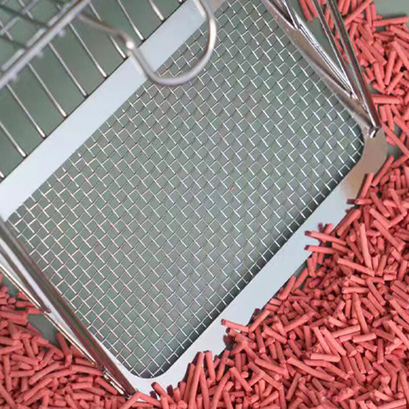 Naminių gyvūnėlių valymo įrankis Nerūdijančio plieno, plaunamas Patogus kačių kraiko nerūdijančio plieno kastuvas patvarios rankenos naminių gyvūnėlių išmatų kastuvas