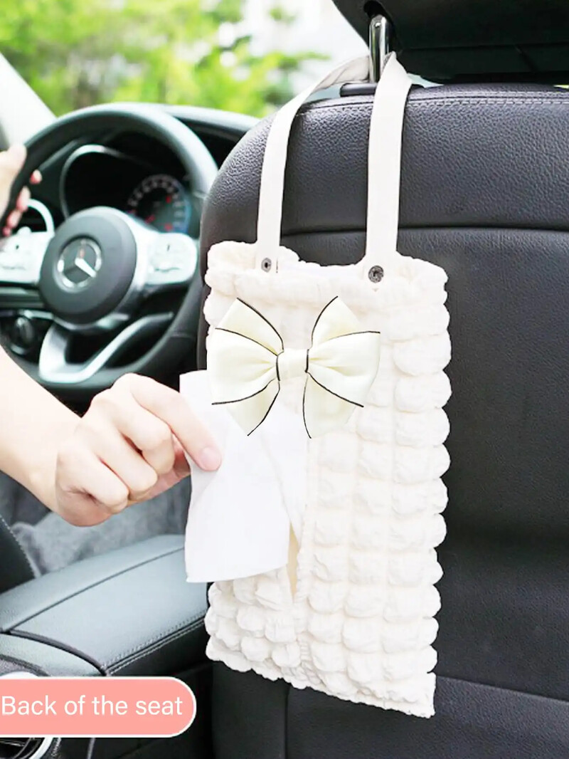 1tk uus auto salvrätiku kast temperament Puff autoistme rippuv paberkarp Cartoon Bear autorätikuga