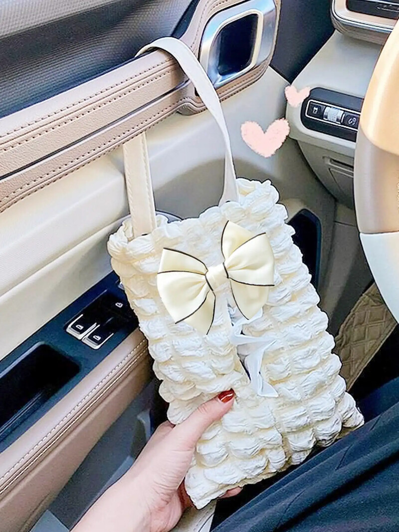 1tk uus auto salvrätiku kast temperament Puff autoistme rippuv paberkarp Cartoon Bear autorätikuga