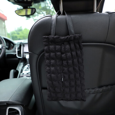 Pretty Girl Pearls Puff Grid Auto salvrätikukarp Auto Istme Peatugi Ripppaber Tornihoidja Korraldaja Auto Interjööri Aksessuaarid