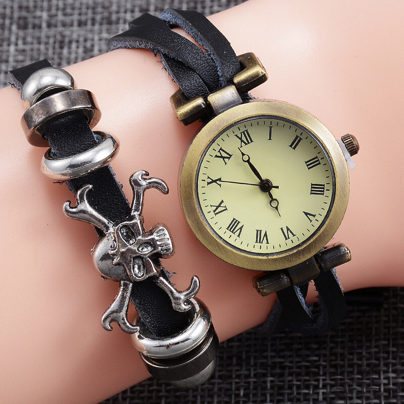 Comerț exterior stil fierbinte retro brățară artizanală înfășurat ceas cu quartz doamnelor clasice modă ceas producător ceasuri vânzare directă