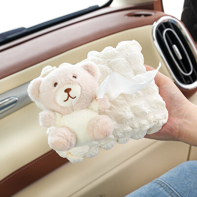 Catone Bear Rabbit κουτί χαρτομάντιλο αυτοκινήτου Puff box Κρεμαστό χάρτινο κουτί αυτοκινήτου Χαριτωμένο πολυλειτουργικό χαρτομάντιλο αυτοκινήτου