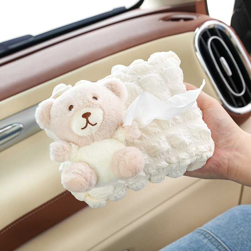 Catone Bear Rabbit κουτί χαρτομάντιλο αυτοκινήτου Puff box Κρεμαστό χάρτινο κουτί αυτοκινήτου Χαριτωμένο πολυλειτουργικό χαρτομάντιλο αυτοκινήτου