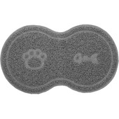 Macskaalom szőnyeg Csúszásmentes kutya macska kiskutya cica edénytál étel víz alátét (szürke) kisállat szőnyeg