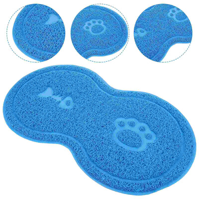 Macskaalom szőnyeg Csúszásmentes kutya macska kiskutya cica edénytál étel víz alátét (szürke) kisállat szőnyeg