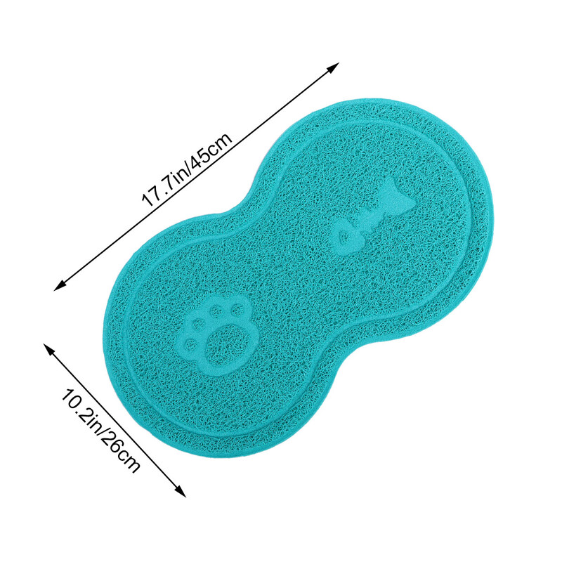 Macskaalom szőnyeg Csúszásmentes kutya macska kiskutya cica edénytál étel víz alátét (szürke) kisállat szőnyeg