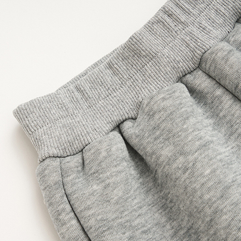 Ins Sügis Talv Laste Püksid Puuvill Paks fliis Beebipoistele Jooksupüksid Solid vabaaja Ruched väikelaste Poistele Spordipüksid