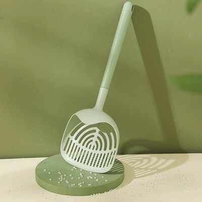 Lopă detașabilă pentru așternut pentru pisici Lopată adâncă din plastic Durabil cu mâner lung Ciurubă pentru pisici Produse pentru curățarea nisipului pentru pisici