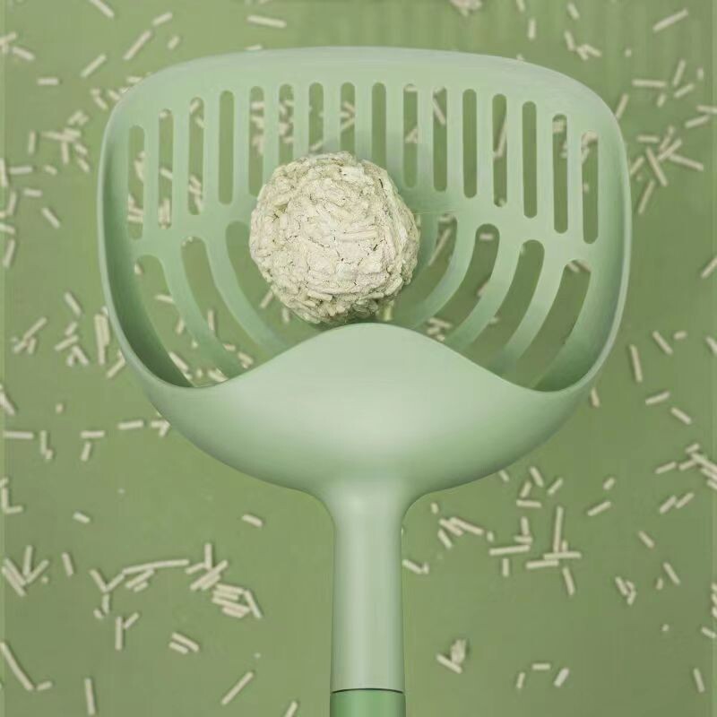 Lopă detașabilă pentru așternut pentru pisici Lopată adâncă din plastic Durabil cu mâner lung Ciurubă pentru pisici Produse pentru curățarea nisipului pentru pisici