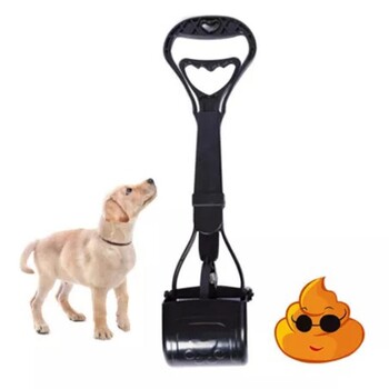 Pet Pooper Scoop Лопата за изпражнения с дълга дръжка за куче, кученце, котка, събирач на екскременти, инструменти за почистване на домашни любимци, лопата E0P9