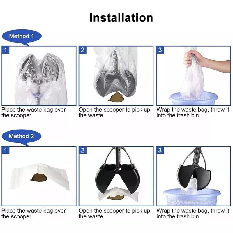 Kaukės kaušelis su ilga rankena šunų šuniuko kačių ekskrementų rinktuvas Naminių gyvūnėlių valymo kastuvo įrankiai E0P9