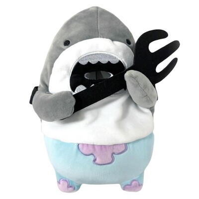 Automobilinis pliušinių audinių laikiklis Juokingas mielas ryklio tualetinio popieriaus dėžutė Automobilio interjero aksesuarai Animacinių filmų gyvūnų servetėlių popieriaus dozatorius Dovana