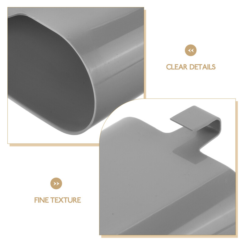 Kačių kraiko kastuvo laikiklis naminių gyvūnėlių kraiko kastuvo stovas Universalus kačių kraiko dėžutės pakabinamas kastuvo laikiklis Valymo laikymo priedai Pilka