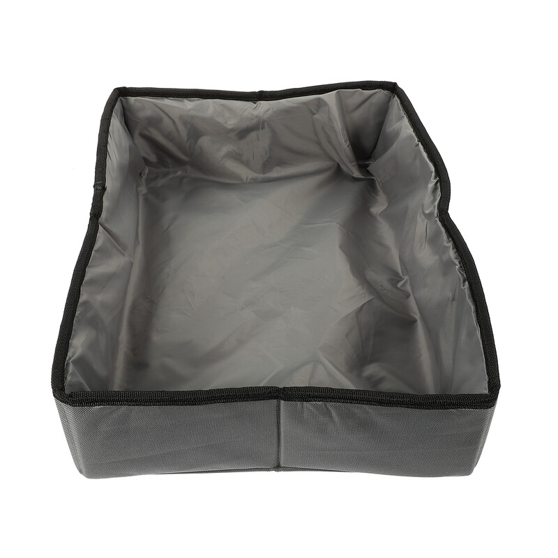 Dėžės Sulankstomos kačių kraiko dėžės Sulankstomos dėžės smėlio laikiklis Nešiojamas Juodos spalvos Kelionės