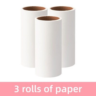 Nuplėšiamas pūkelių volelis Lipnus ritininis popierius dulkių valytuvas naminių gyvūnėlių plaukų rūbai kilimų šukelių šalinimo priemonė Keičiami valymo šepečio priedai