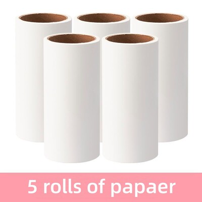 Nuplėšiamas pūkelių volelis Lipnus ritininis popierius dulkių valytuvas naminių gyvūnėlių plaukų rūbai kilimų šukelių šalinimo priemonė Keičiami valymo šepečio priedai