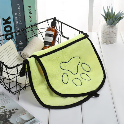 Naminių gyvūnėlių rankšluostis greitai išdžiūsta šunų rankšluostis, vonios chalatas, minkštas pluoštas, sugeriantis kačių rankšluostis Patogus naminių gyvūnėlių valymui.