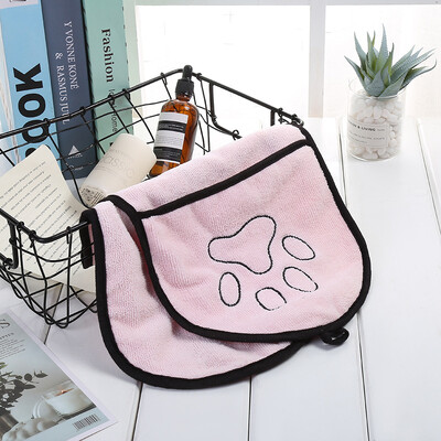 Naminių gyvūnėlių rankšluostis greitai išdžiūsta šunų rankšluostis, vonios chalatas, minkštas pluoštas, sugeriantis kačių rankšluostis Patogus naminių gyvūnėlių valymui.