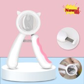 1 vnt. naujos naminių gyvūnėlių nagų kirpimo mašinėlės, profesionali šunų ir kačių nagų kirpimo mašinėlė nuo purslų su paslėpta nagų dilde, naminių gyvūnėlių priežiūros reikmenys