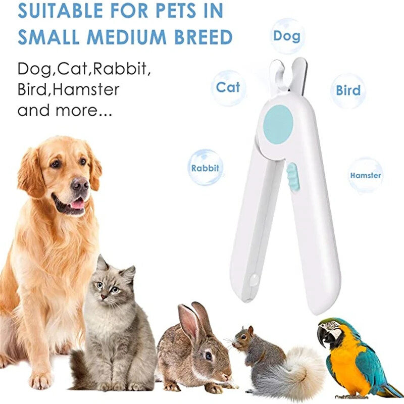 Naminių gyvūnėlių priežiūra Led Cat šunų Nagų kirpimo mašinėlė Gyvūnams Nagų reikmenys Profesionalams Nagų dildė triušių kačių kirpimo mašinėlė šunims kirpimo mašinėlė