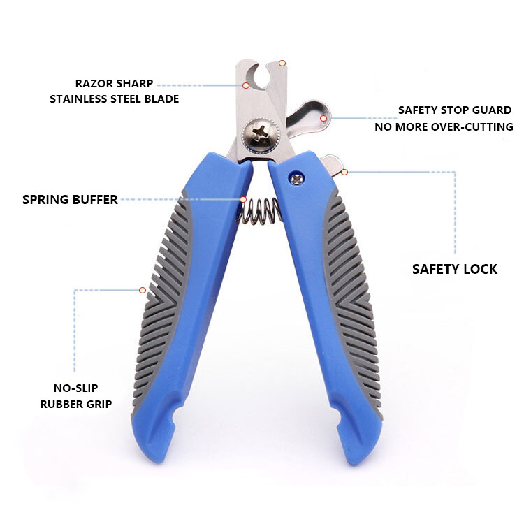 Kačių nagų kirpimo mašinėlės ir kirpimo mašinėlės su apsaugine apsauga, nemokama nagų dildė vidutinio dydžio šunims, profesionalus naminių gyvūnėlių priežiūros įrankis