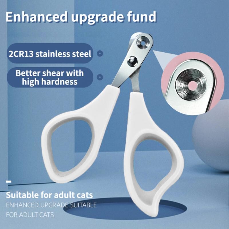 Mājdzīvnieku kaķu suņu nagu griezējs nerūsējošā tērauda kopšanas šķērveida griezējs nagu griezējs profesionāļiem suņu nagu griezējs