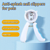 Naminių gyvūnų nagų kirpimo mašinėlės, profesionali šunų ir kačių nagų kirpimo mašinėlė, apsauganti nuo purslų su paslėpta nagų dilde, naminių gyvūnėlių priežiūros reikmenys