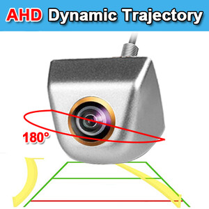 180 laipsnių 1080P hd AHD automobilio galinio vaizdo kamera Universali naktinio matymo transporto priemonės kamera atbulinės eigos 4 kontaktų vandeniui atsparus dinaminis metalinis korpusas