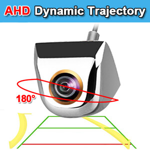 180 laipsnių 1080P hd AHD automobilio galinio vaizdo kamera Universali naktinio matymo transporto priemonės kamera atbulinės eigos 4 kontaktų vandeniui atsparus dinaminis metalinis korpusas