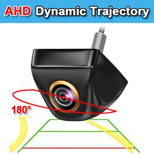 180 laipsnių 1080P hd AHD automobilio galinio vaizdo kamera Universali naktinio matymo transporto priemonės kamera atbulinės eigos 4 kontaktų vandeniui atsparus dinaminis metalinis korpusas