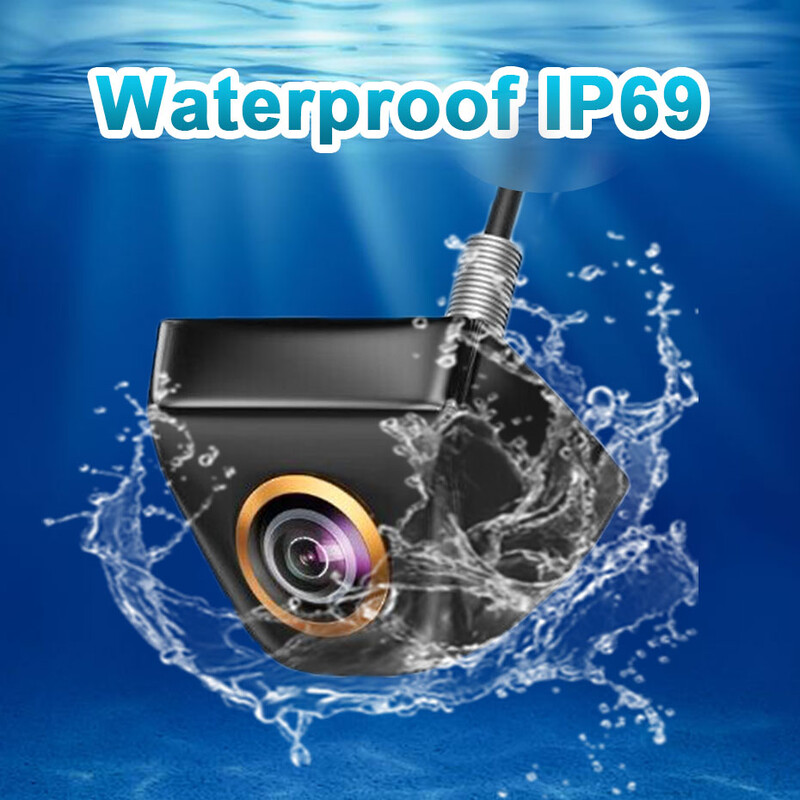180 laipsnių 1080P hd AHD automobilio galinio vaizdo kamera Universali naktinio matymo transporto priemonės kamera atbulinės eigos 4 kontaktų vandeniui atsparus dinaminis metalinis korpusas