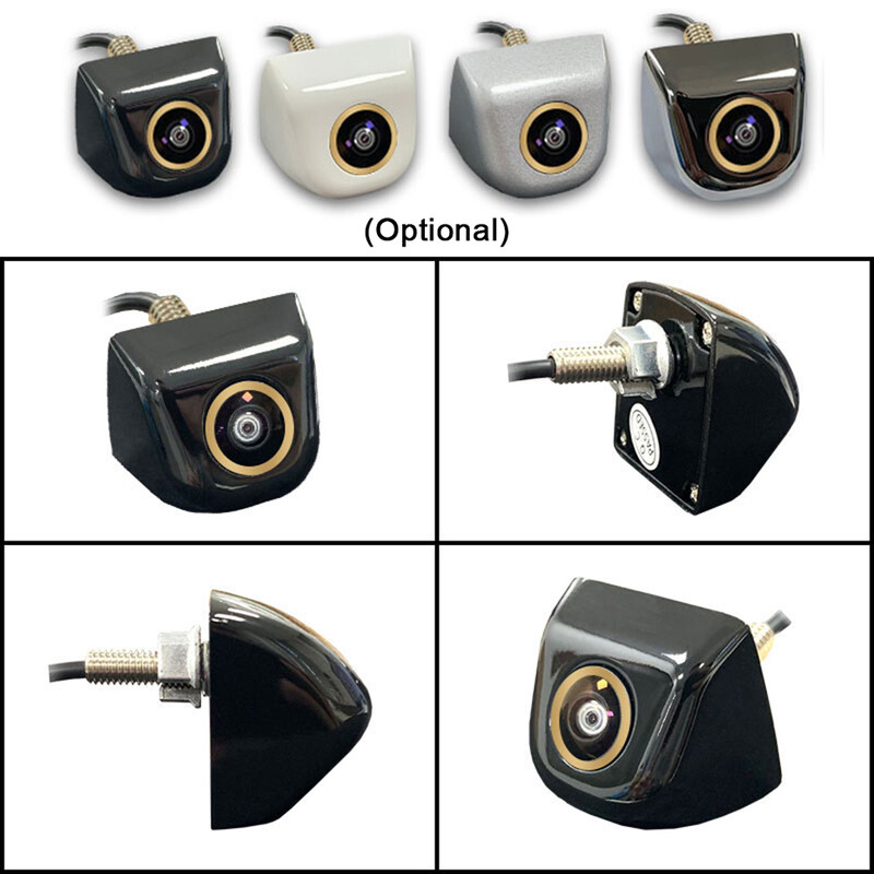 180 laipsnių 1080P hd AHD automobilio galinio vaizdo kamera Universali naktinio matymo transporto priemonės kamera atbulinės eigos 4 kontaktų vandeniui atsparus dinaminis metalinis korpusas