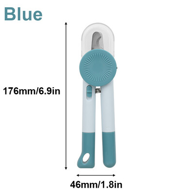 LED apšviestos naminių gyvūnų nagų kirpimo mašinėlės su apsaugine apsauga – skirtos katėms ir šunims, nerūdijančio plieno naminių gyvūnėlių nagų kirpimo mašinėlės