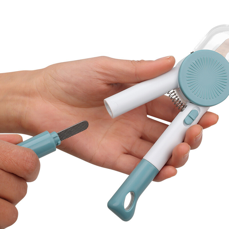 LED apšviestos naminių gyvūnų nagų kirpimo mašinėlės su apsaugine apsauga – skirtos katėms ir šunims, nerūdijančio plieno naminių gyvūnėlių nagų kirpimo mašinėlės