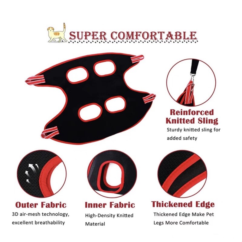 Suņu kaķu kopšanas šūpuļtīkls Fiksēta vannas soma nagu griešanai Pret skrāpējumiem Kaķu apgriešanas ierobežošanas soma Kaķu skaistumam piekārtiem mājdzīvnieku piederumiem