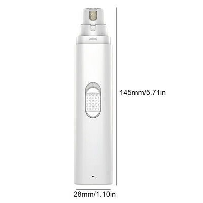 2 viename elektrinis šunų nagų šlifuoklis ir kirpimo mašinėlė su LED lemputėmis naminių gyvūnėlių nagų kirpimo mašinėlė mažiems vidutinio dydžio šunims / katėms