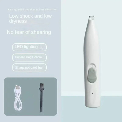 Mașină de tuns pentru păr pentru câini Cutter electric pentru câini Mașină de tuns profesională pentru picior pentru animale de companie, îngrijire pisici, coafor, foarfece pentru urechi, pedicator pentru câine