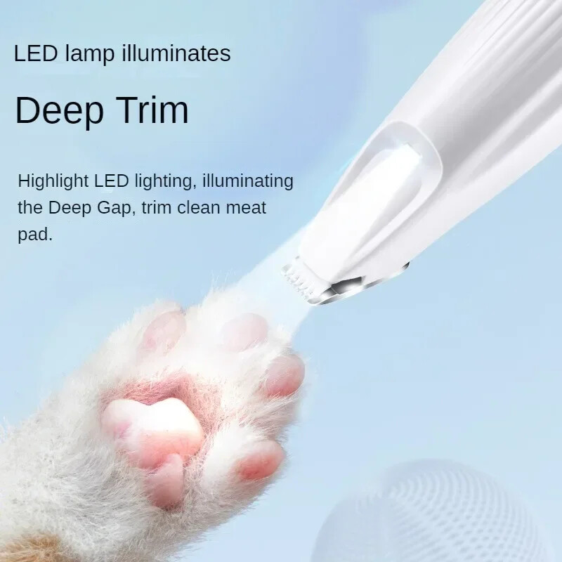 Elektriskie suņu kaķu matu griezēji Ausis Acis Ķepu matu griezējs Trimmeris USB uzlāde Mājdzīvnieku kopšanas piederumi ar šķērēm